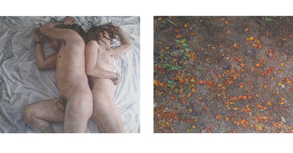 A correlated scene oil on canvas 70x100cm and 70x100cm 2021